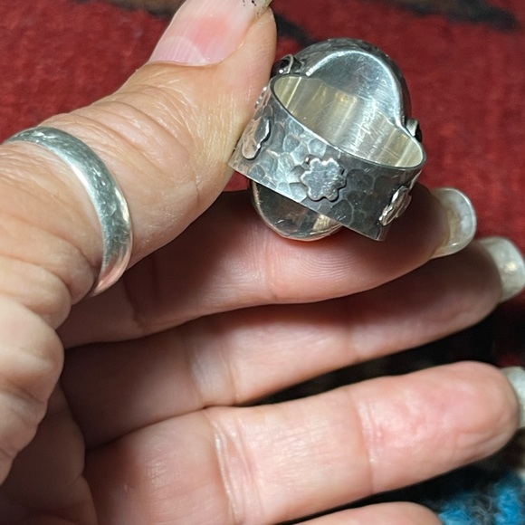 SOLD…..Rhodochrosite Sterling Ring - Picture 4 of 7